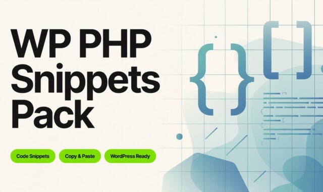 WP PHP Snippets Pack